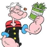Popeye and spinach